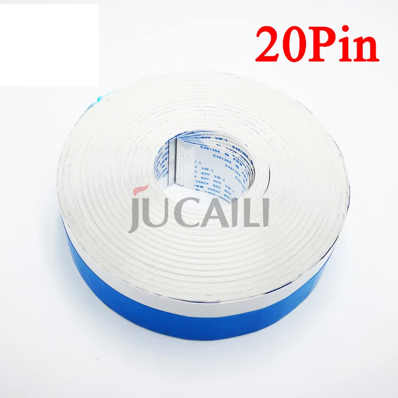 Jucaili 2PCS Printer 20pin-1.0mm-B Long Data Cable for Hoson Board for Infiniti Challenger Printer 20pins Flat Data Cable