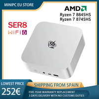 Beelink SER8 Ryzen 7 8845HS Mini PC 8C/16T Up to 5.1GHz Windows 11 DDR5 32GB 1T PCIe4.0 SSD WIFI6 BT5.2 Desktop Gaming Computer