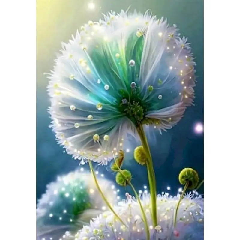 

GATYZTORY Painting By Numbers Glowing Dandelion DIY Frame Coloring By Number Picture Drawing On Canvas For Adults Home Dec
