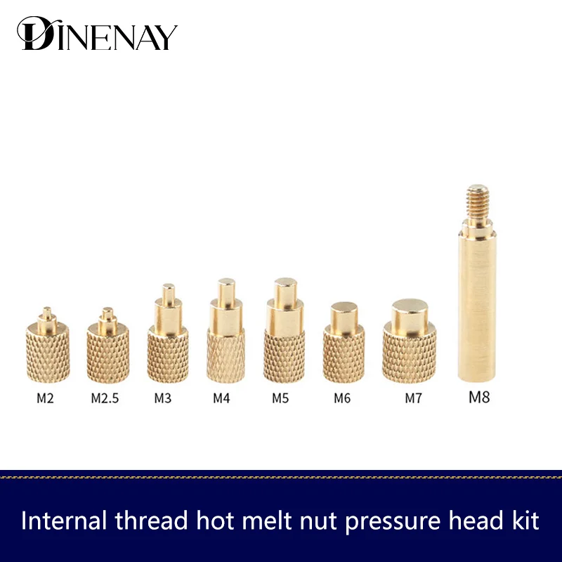 

Heat Insert Nut Iron Tip M 2-8 Internal Thread Head Embedded
