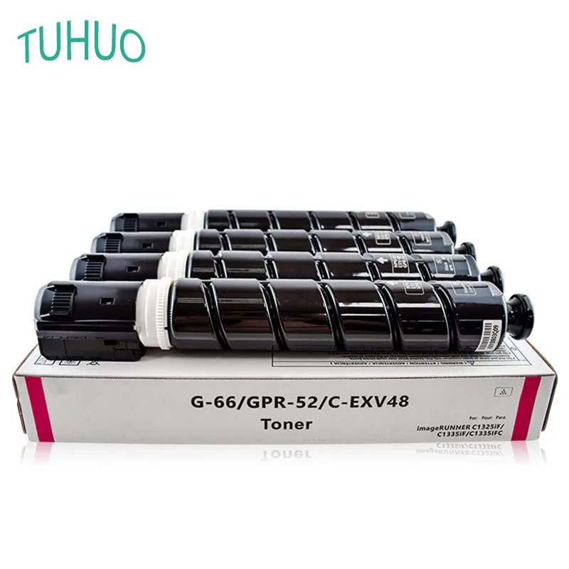 4PCS/1 Set C-EXV48 NPG-66 GPR-52 For Canon IRC1325 IRC1335 C350i Printer Japan Color Toner Cartridge NPG66 BK:300g CYM:200g