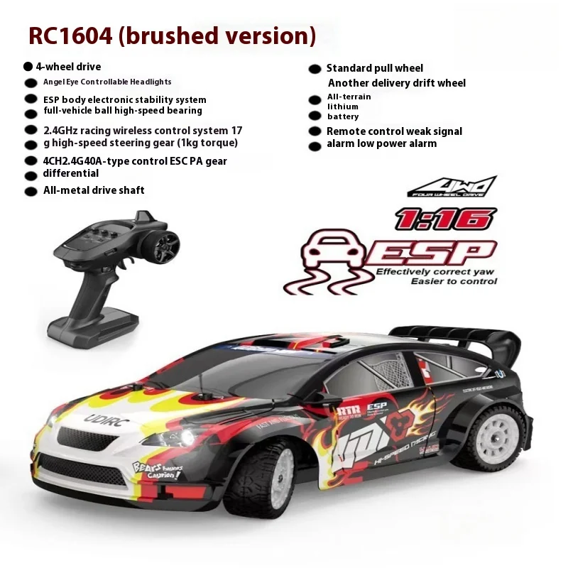 

Interest Cultivation Of Rc Adult Four-Wheel Drive Ud Brushless High-Speed Flat-Running Drift Car With Remote Control Toy Car