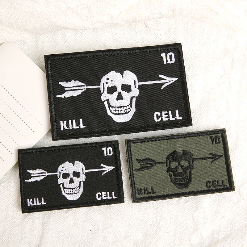 FOG Forward Observations Tactical Patches Blackbeard Skull Broken Arrow Clothes Appliques Embroidery Armband Emblem