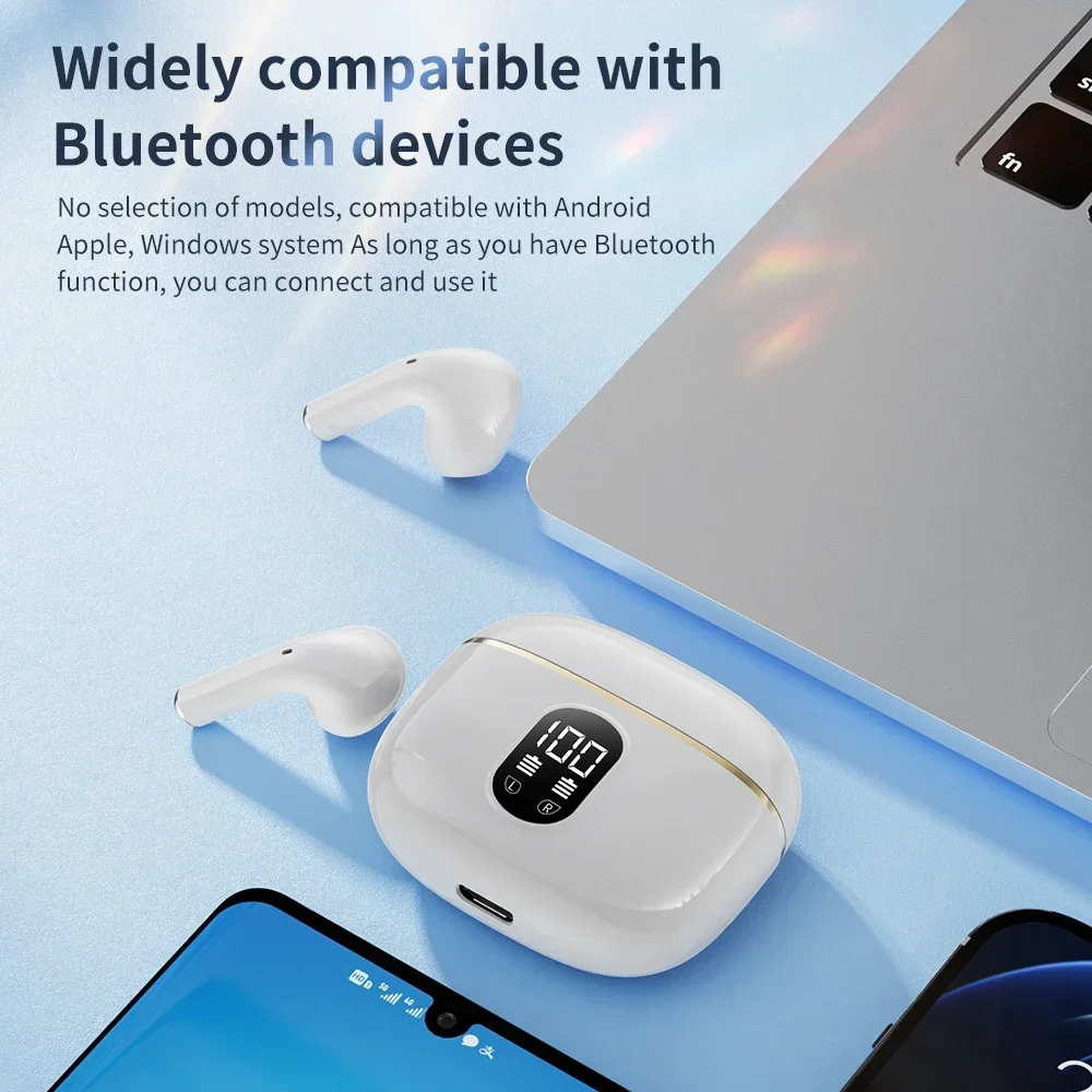 جديد X87 بلوتوث 5.3 سماعات سماعات لاسلكية التحكم باللمس سماعات الألعاب HIFI ستيريو الحد من الضوضاء سماعات الأذن مع هيئة التصنيع العسكري