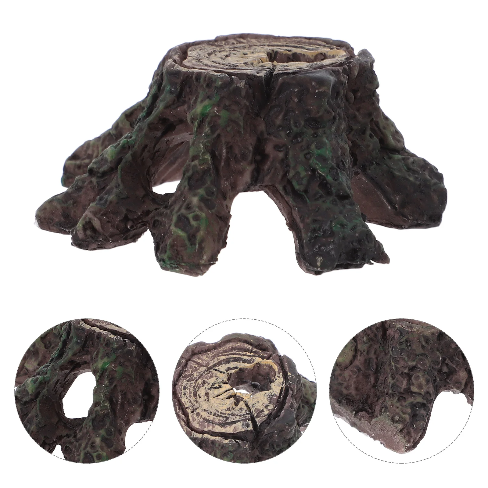 

Resin Tree Trunk Ornament Aquarium Fish Accessories Turtle Betta Decorative Root Fish Tank Decoration Reptile Tank Accessories