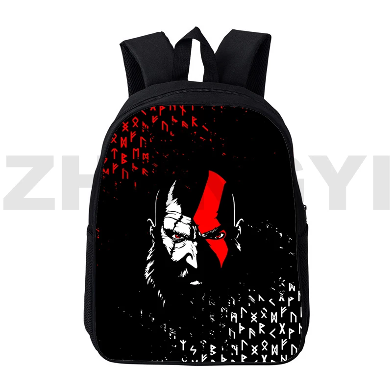 

Trendy Game Canvas Kratos Mochila 16 Inch Anime God of War 3D Printed Backpacks Rucksack Kindergarten Student Kids School Bag