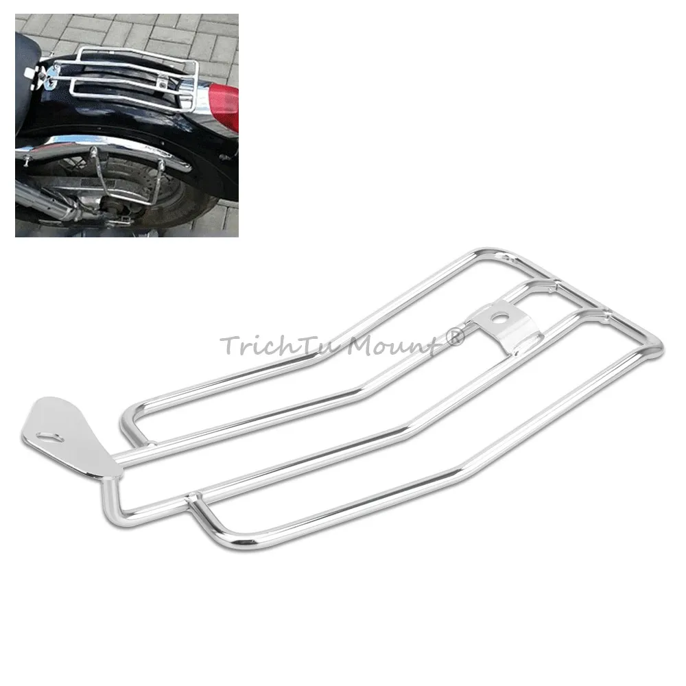 Luggage Rack Chrome Steel FFits For Harley-Davidson Sportster Custom - XL 1200C 1996-2003 Motorcycle Accessories