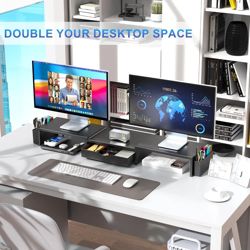 Dual Monitor Stand For Desk - Cartoka