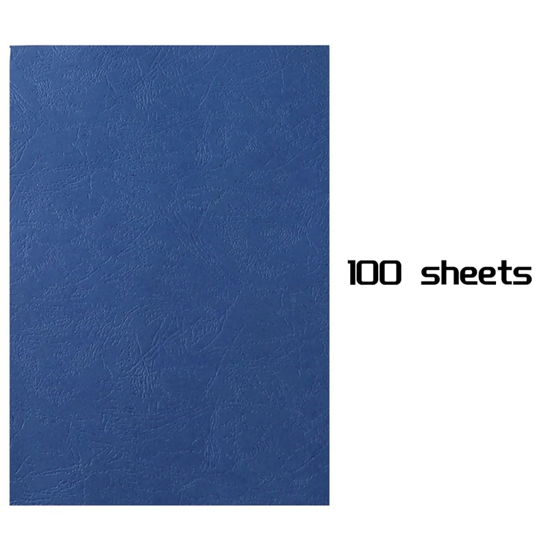 Capa de encadernação de papel 8,27X11,69 polegadas Apresentação Leathergrain Encadernação Capa Azul Marinho