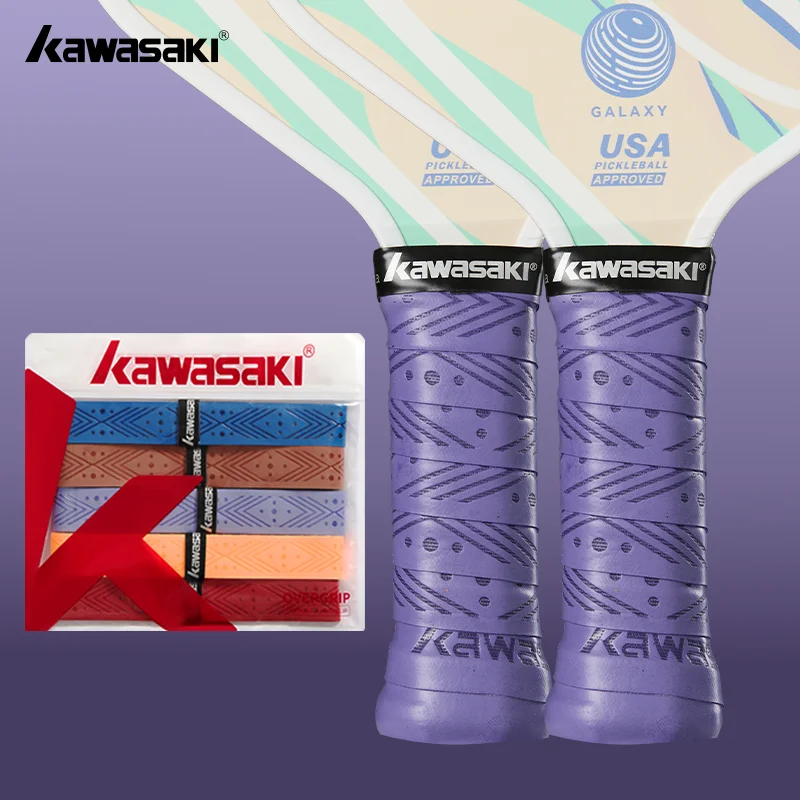 

Kawasaki Grip Pickleball Padel Accessories 2025 Brand New Anti Slip Thickened Overgrips Tennis Accessory 5Pcs/Bag