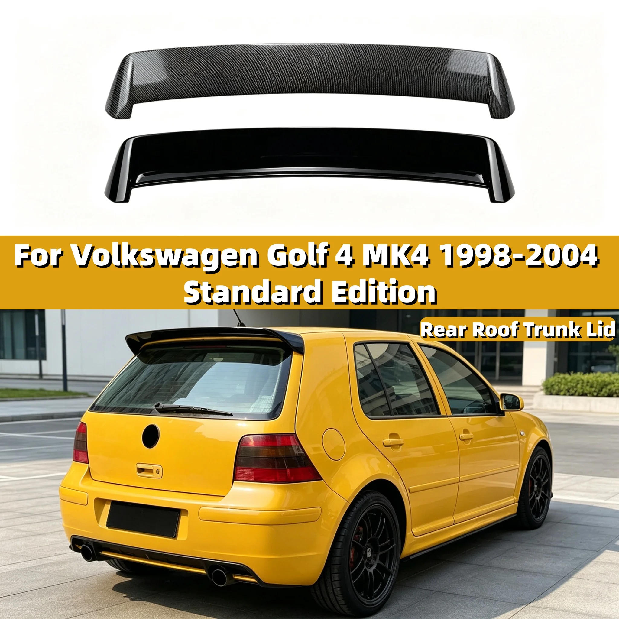 For Volkswagen Golf 4 MK4 1998 1999 2000-2004 Standard Edition Rear Roof Trunk Lid Boot Spoiler Wings BodyKit Tuning Accessories