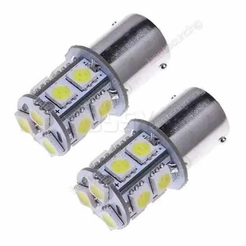 2X BA15s R10w 1156 245 13 SMD LED Car Bulb Tail Brake Stop Reverse Signal Side Light Lamps