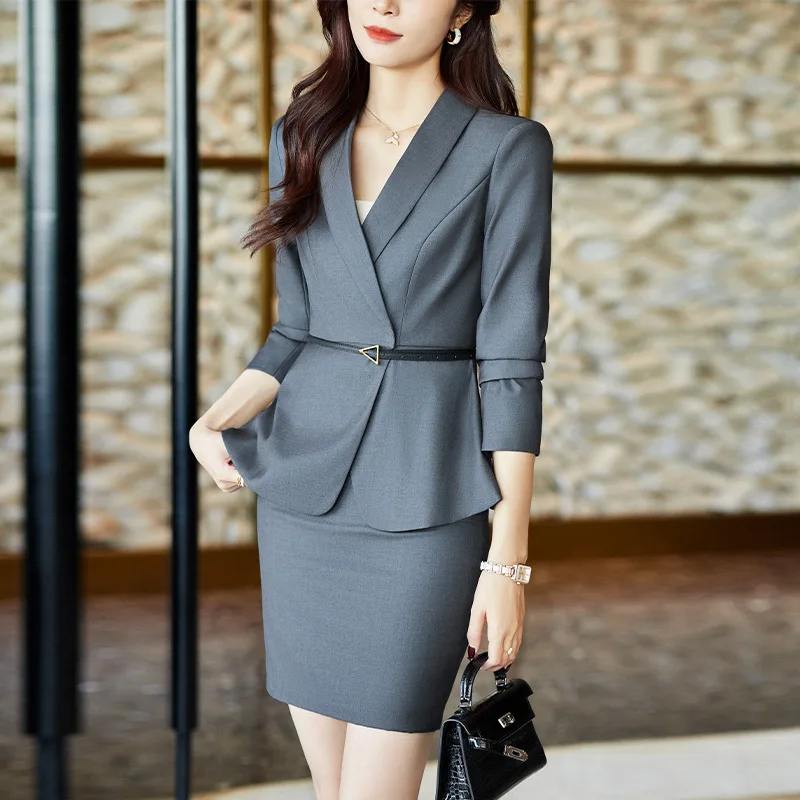 Professional Small Suit Suit Female Temperament God Fan Gan Practice Beauty Salon Workwear Slimming High-End Ladies Workplace Fo