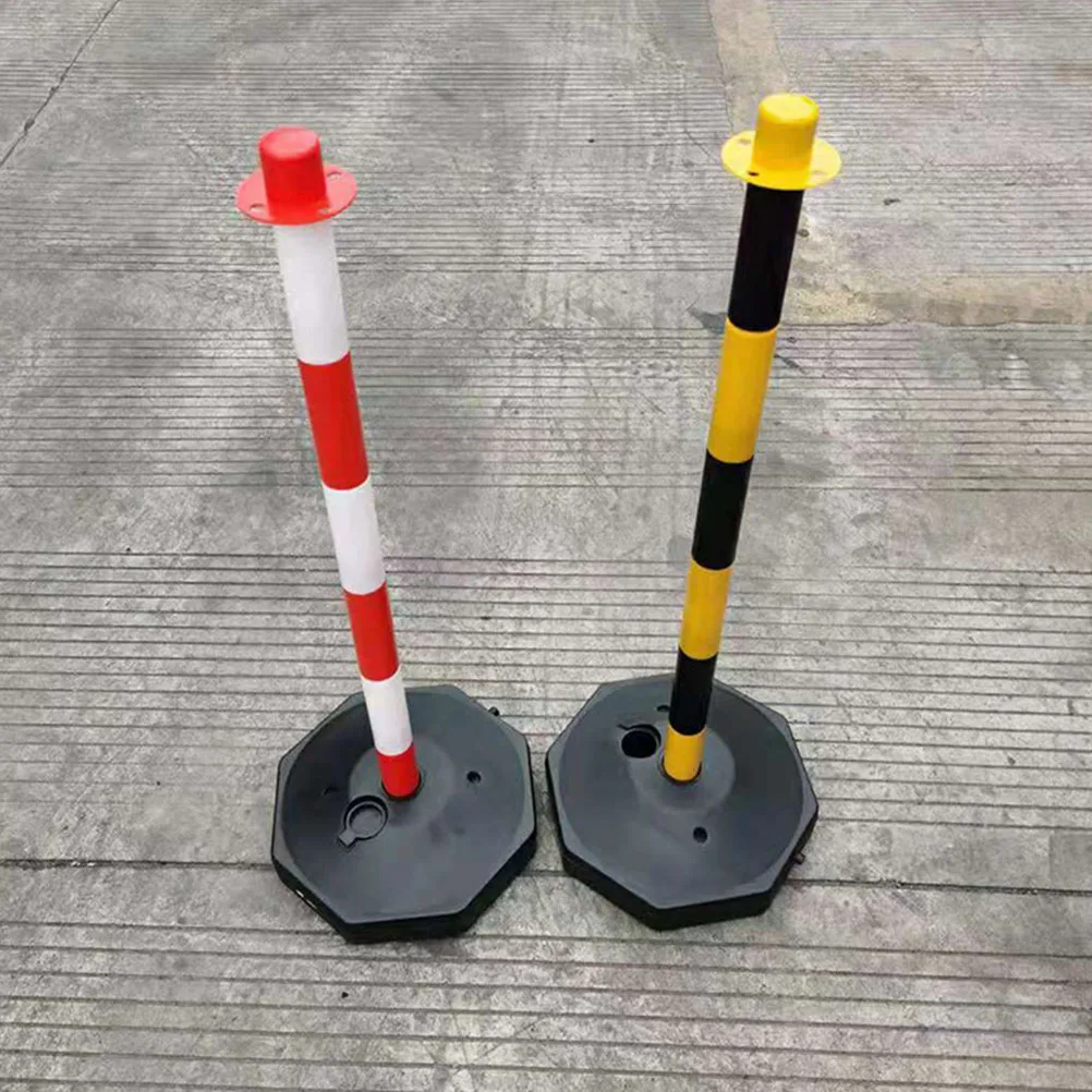 

1pcs Warning Post Traffic Safety Cone Red White Portable Delineator Column Garage Parking Assist Elastic Plastic