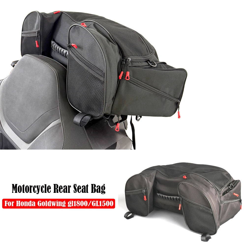 Motorcycle Rear Seat Luggage Rack Bag For Honda Goldwing GL1800 Trunk Tail Luggage Cases Top Bag large capacity Waterproof Bag