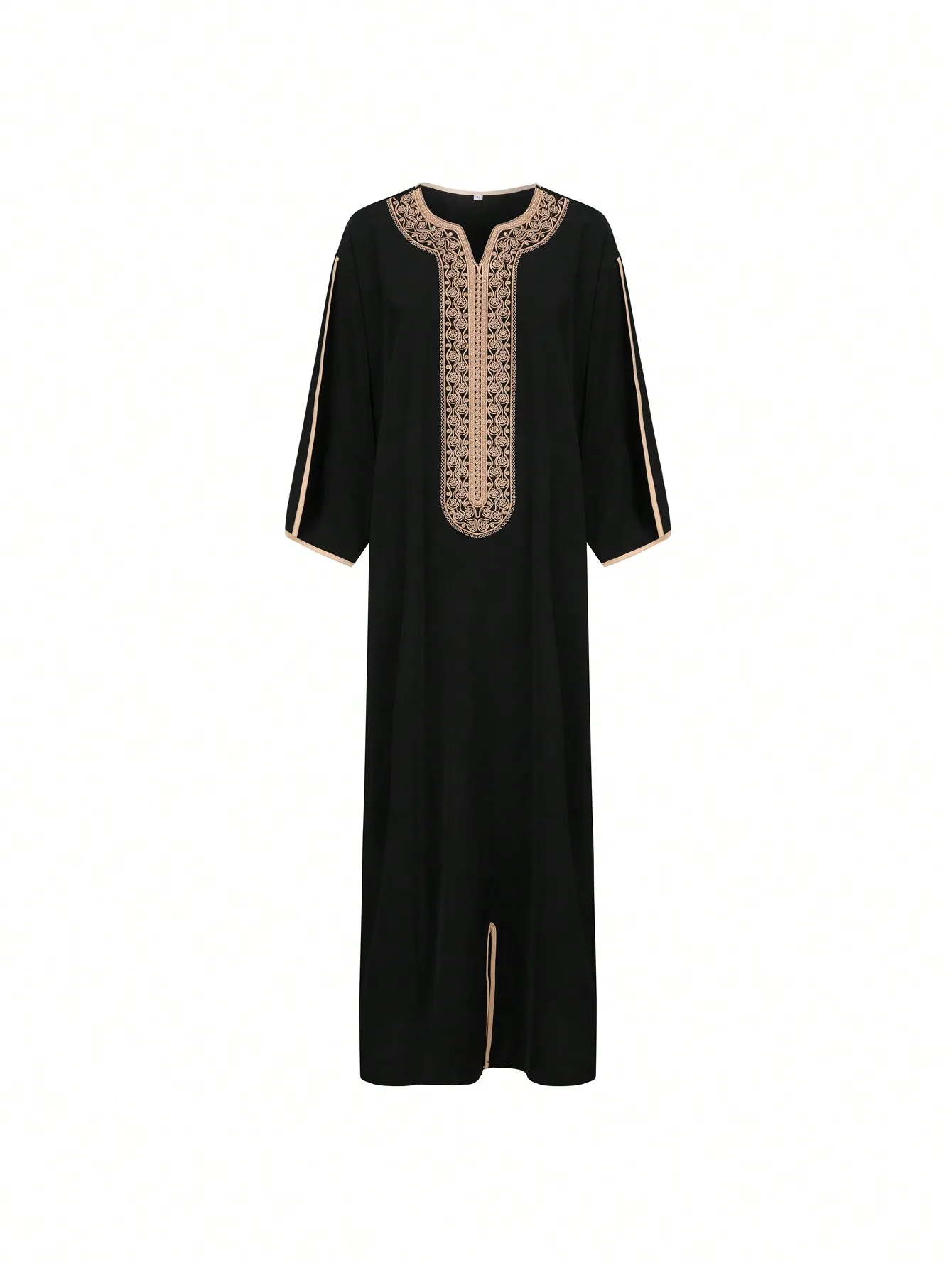 Estilo marroquino tradicional, robe masculino muçulmano, robe bordado de luxo retrô, casual solto ajuste Eid al Fitr robe masculino tradicional