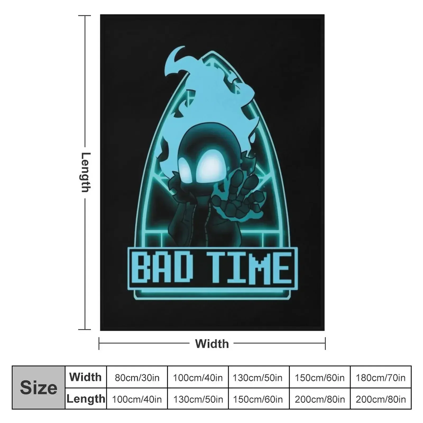 Copy of FNF INDIE CROSS - undertale nightmare sans bad time art Throw Blanket Cute Plaid valentine gift ideas Blankets