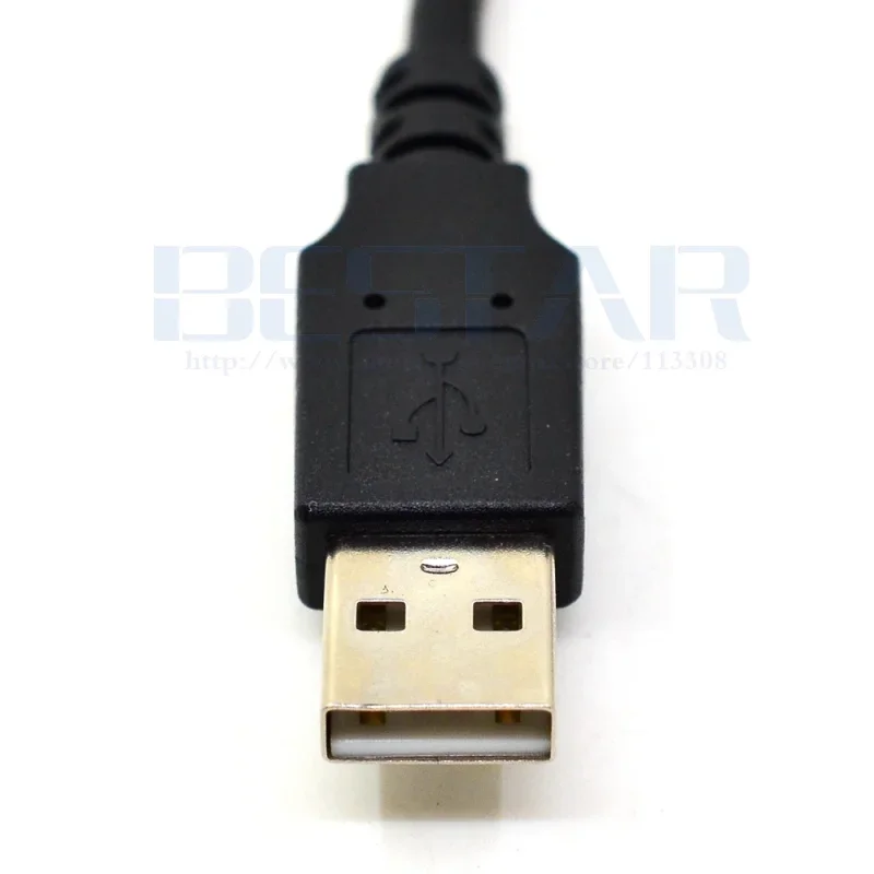 Cavo da incasso per montaggio a pannello USB 2.0 A maschio a femmina con porta singola quadrata da 1 m per cruscotto moto auto 3FT