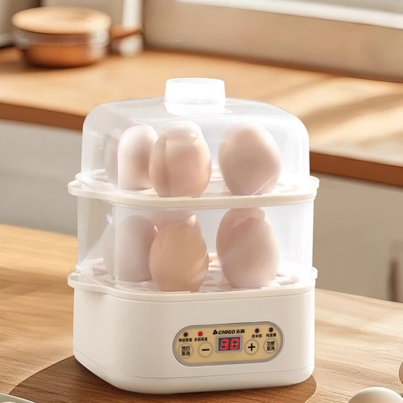 

Умная электрическая кастрюля для пароварки, многофункциональная плита с таймером, функция пароварки и кипячения большой емкости, мощность 200 Вт, видимая крышка