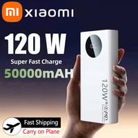 Xiaomi 120W Fast Charging 50000mAh Portable Power Bank Mobile Phone Accessory External Battery Compatible with iPhone Samsung