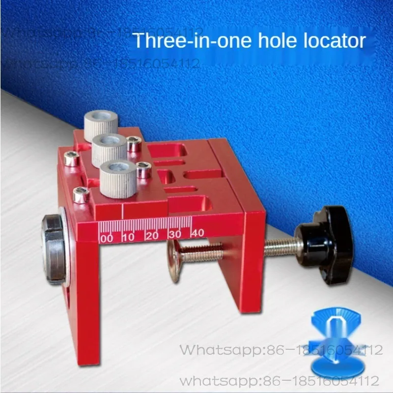 Multifunctional Woodworking 3 in 1 Hole Puncher Used for Furniture Connection Woodworking Tool Punch Locator
