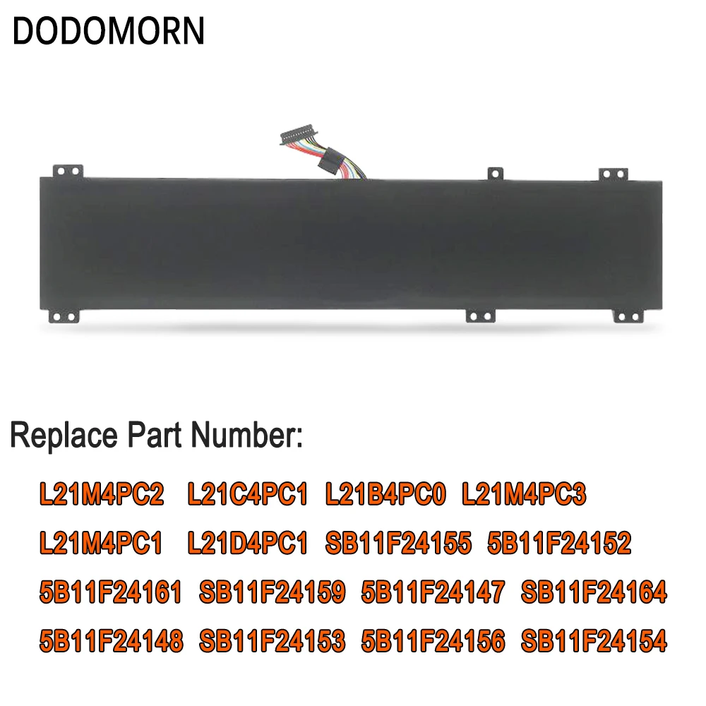 بطارية DODOMORN-للكمبيوتر المحمول لينوفو ، فيجن 5 ، 15ARH7 ، 15ARH7H ، 15IAH7 ، 15IAH7H ، 15ACH6 ، 15ACH6A ، 15ACH6H ، 16ARH7 ، 16ARH7 ، 16ACH6 ، L21C4PC1