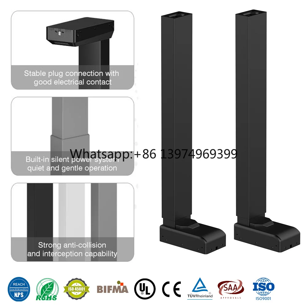 Anti-collision Function Two-Stage Telescopic Electric Lifting Column for Table Lift Tatami