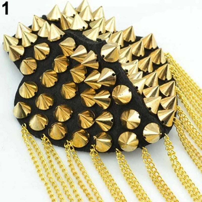 1pc Tassel Handmade Shoulder Jewelry Tassel Rhinestones Epaulettes Clothing Accessories Brooch Epaulet Shoulder Brooches