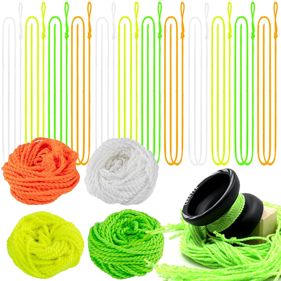 ลูกโยโย่ระดับมืออาชีพ ขนาด 105 ซม. พร้อมลูกปืนและสายโยโย่แบบเปลี่ยนได้ 10-50 ชิ้น อุปกรณ์เสริมสำหรับการแข่งขัน เหมาะสำหรับลูกโยโย่หลากหลายรุ่น