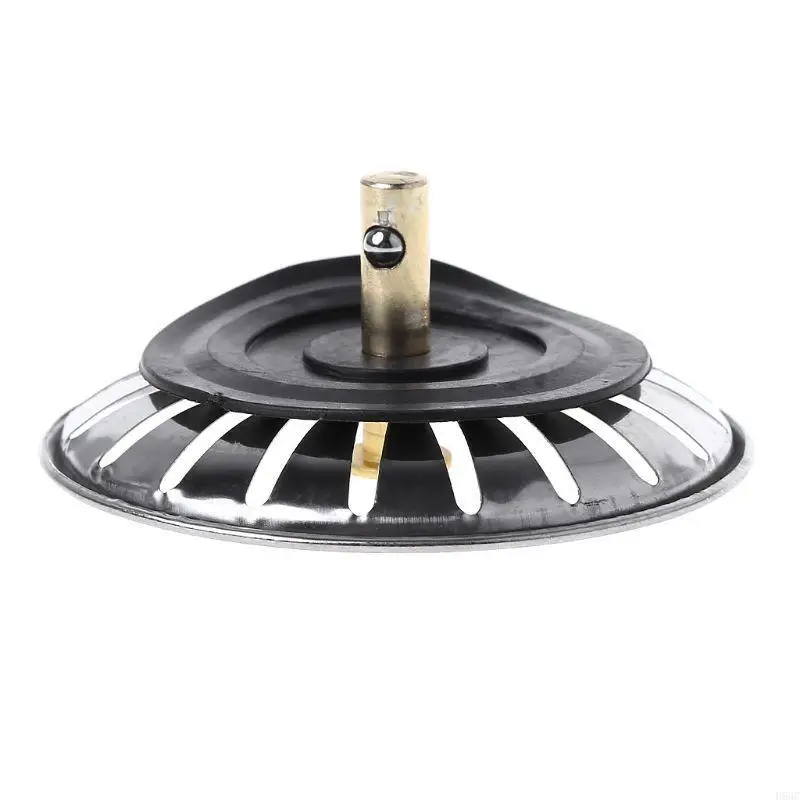 H58C Kitchen Waste Stainless Steel Sink Strainer Plug Drain Filter Stopper Basket Dra