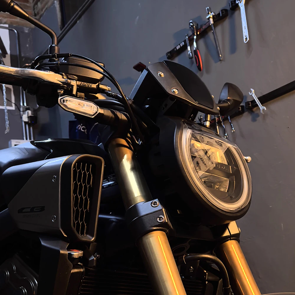 Für Honda CB650R CB 650 R 2024 2025 2026 Motorrad Sport-Windschutzscheibe Motorrad-Frontwindabweiser mit Halterung Luftverkleidung – Detail 6