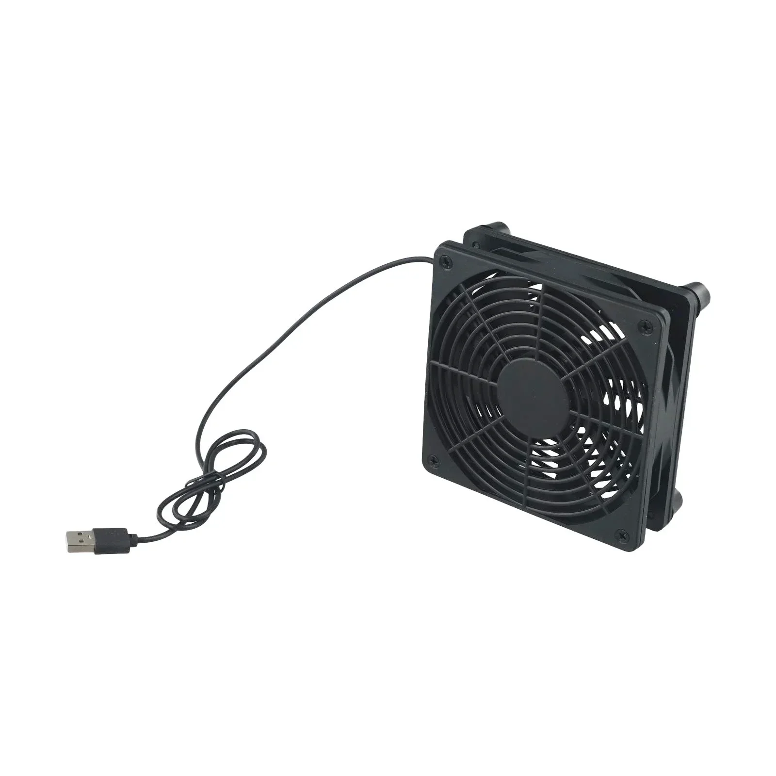 120mm 5V USB Powered PC Router Fan 56CFM 12*12*4cm 1400rpm ABS USB Interface For Laptops Routers Home Furnishing Accessories