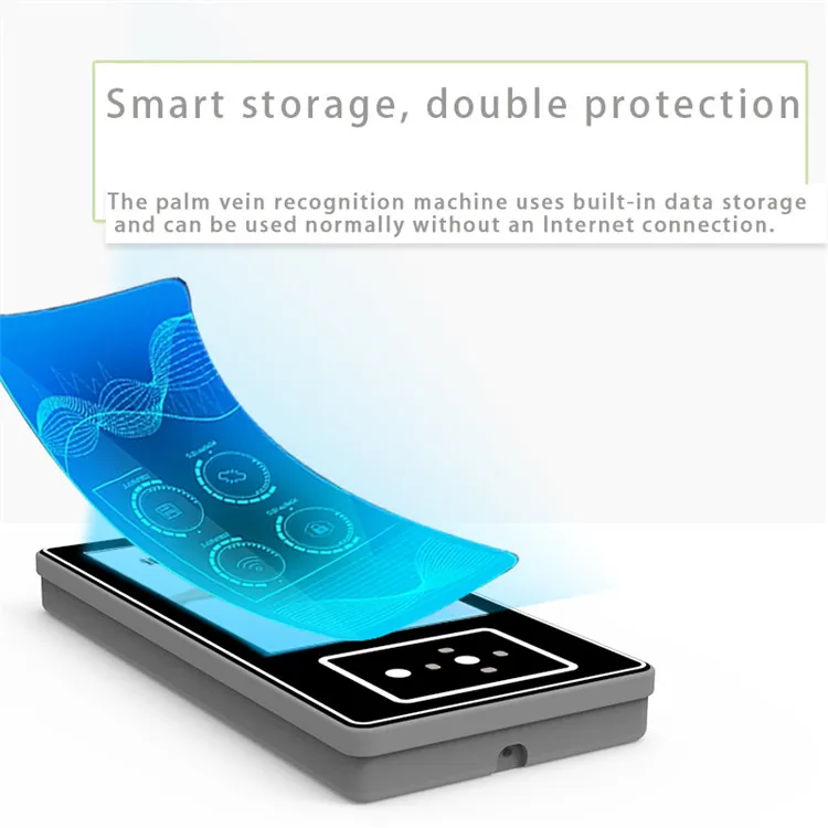 ZJZ Nuovo sistema di chiusura biometrica per porta Terminale di controllo accessi Multi-utente dinamico Riconoscimento delle vene del palmo Visione notturna Presenza del tempo