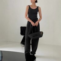 INSHot-Selling Fine-Spun Silk Camisole  Slimming Bottoming Shirt  Korean Style Minimalist Four Seasons Layering King