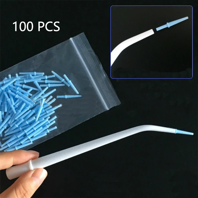 50/100PCS Tandheelkundige Mengtips Siliconen Rubber Mengtip Tandheelkundige Afdrukmaterialen Mengbuis Prothese Laboratorium Kleurbuizen