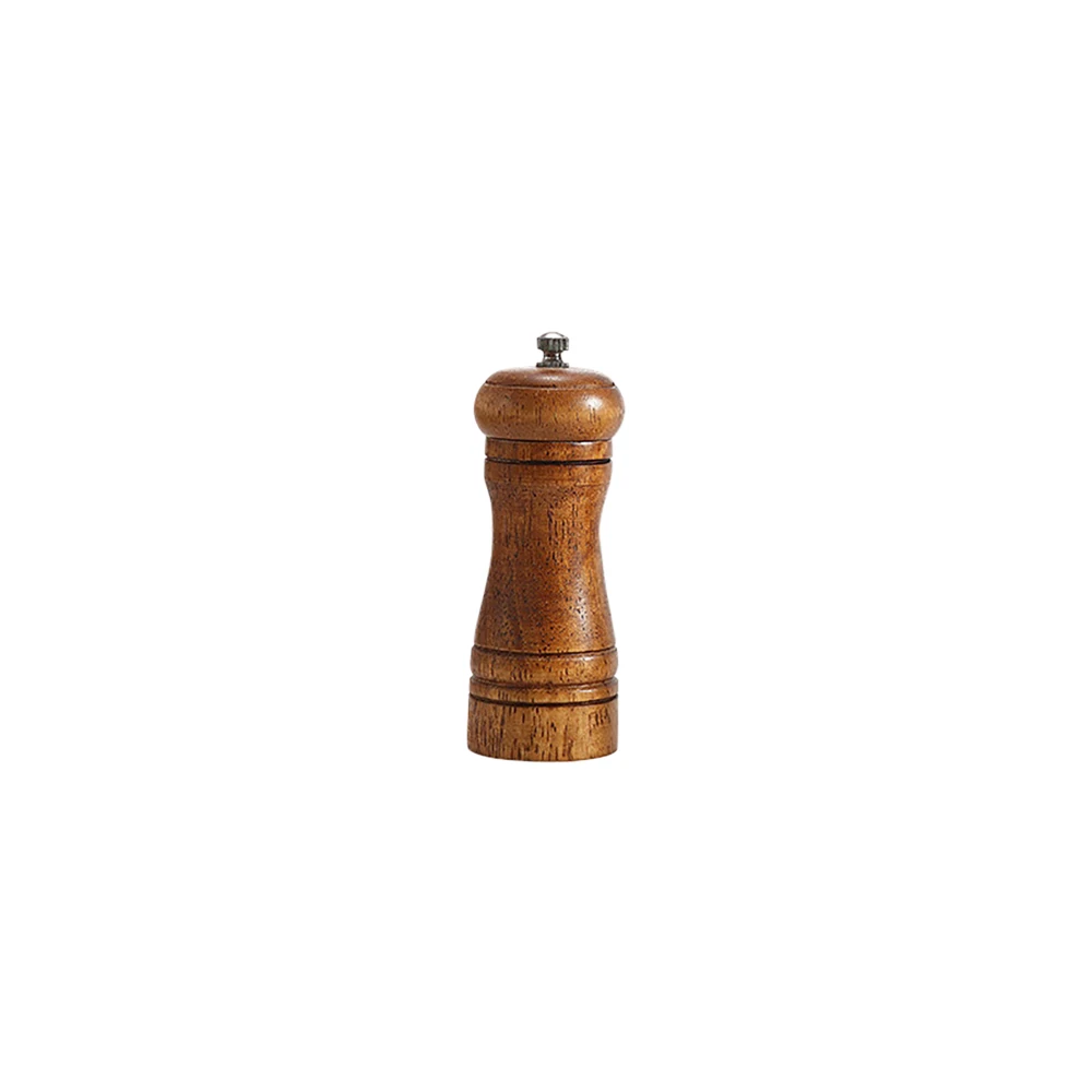 3 Sizes Manual Wooden Pepper Mill Manual Salt Spice Grinder With Adjustable Ceramic Core Pepper Grinder Kitchen Helper Tool