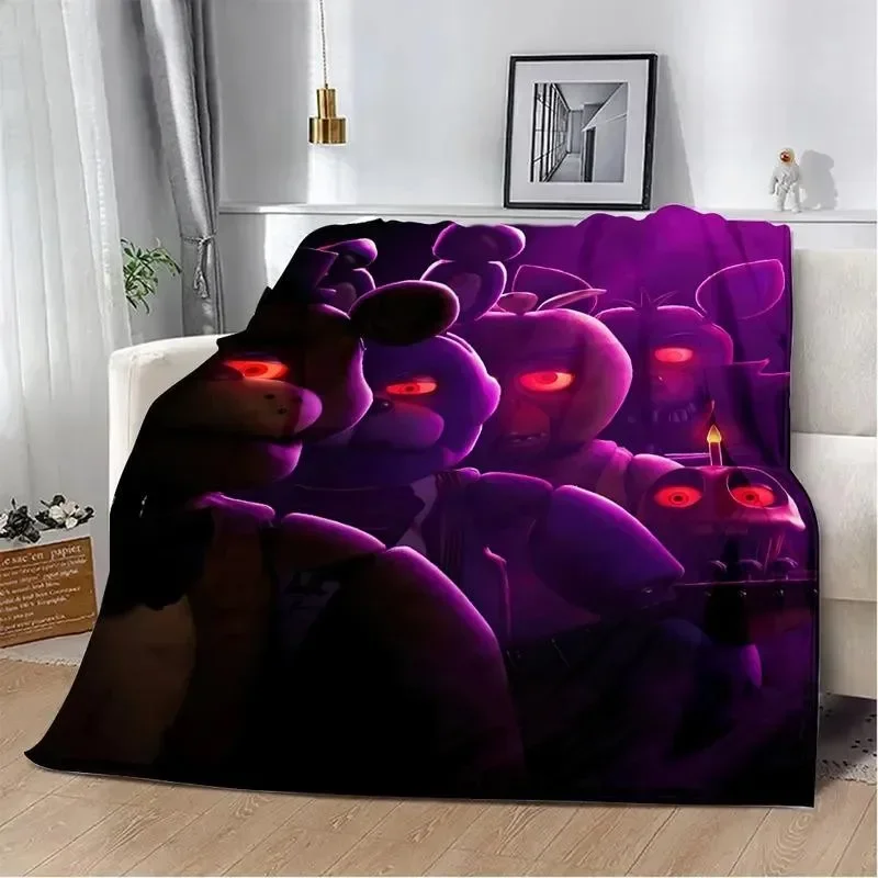 

Cartoon Five Nights at Freddys Printed Blanket Soft Comfortable Warm for Home Travel Birthday Gifts