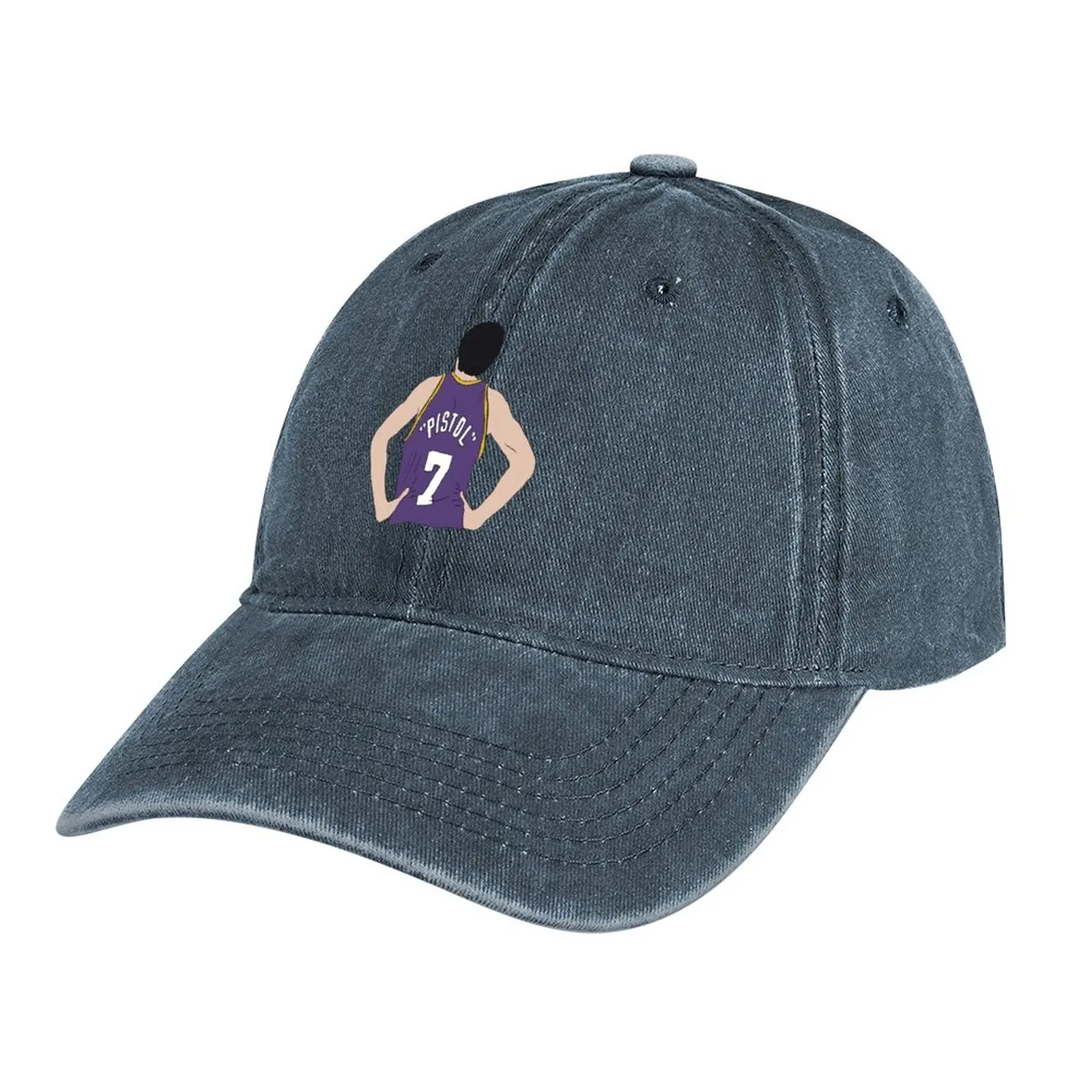 

Pistol Pete Maravich Cowboy Hat Streetwear Military Cap Man party hats cute Hat For Women Men's