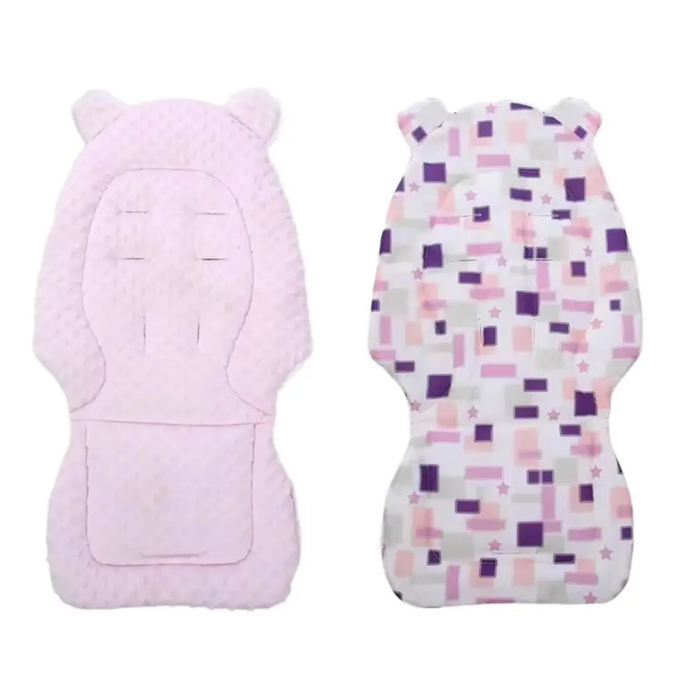 Cotton Baby Stroller Cushion Multi-function Windproof Pushchair Car Mat Double Sided Warm Trolley Mattress High Chair Cushions