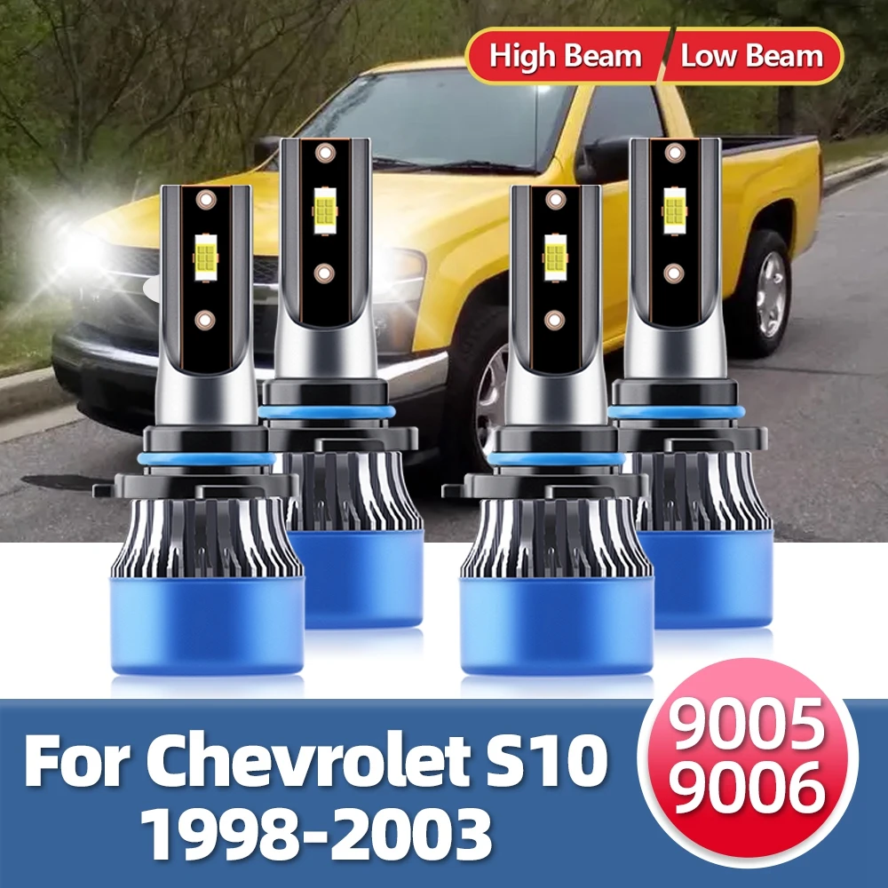 

Roadsun Headlights 15000LM 110W High Power Bulbs CSP Chip LED For Chevrolet S10 1998 1999 2000 2001 2002 2003 Headlamp 9005 9006