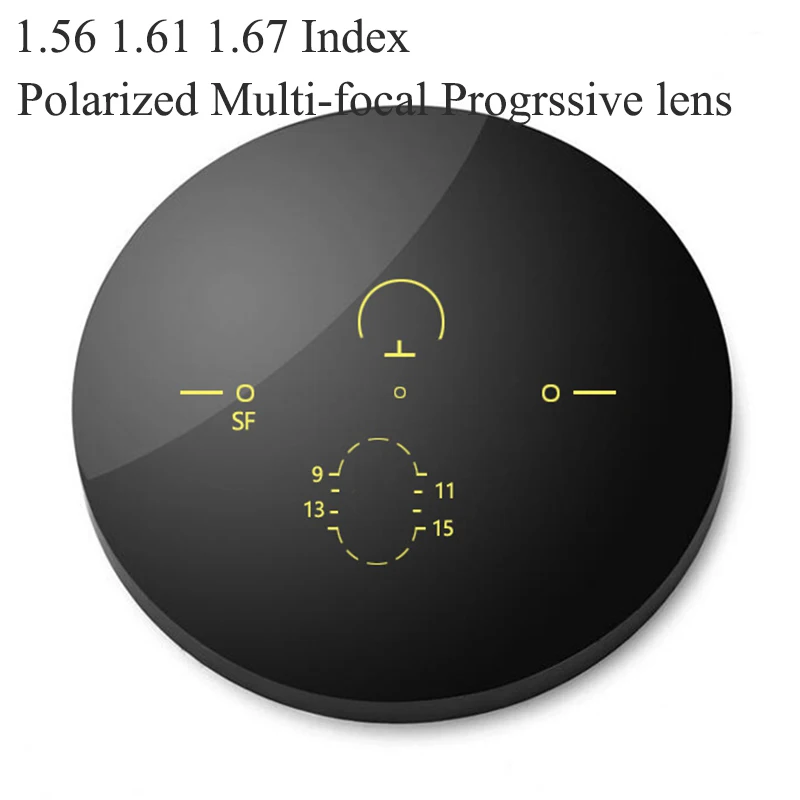 

1.56 1.61 1.67 1.74 Polarized Aspheric Optical Multi-focal Progressive Prescription Lens Myopia Presbyopia UV400 Lens