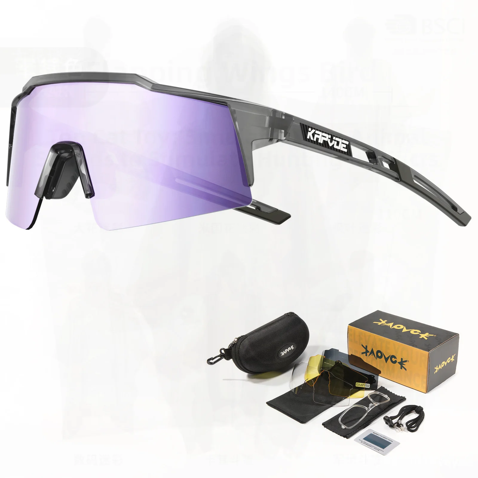 

Kapvoe Radar полностью покрытые HD велосипедные солнцезащитные очки унисекс поляризационные спортивные индивидуальные модные авангардные дорожные глазки для горного велосипеда