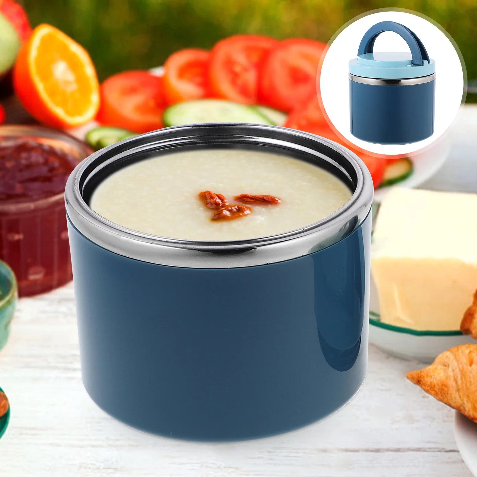 

Breakfast Cup Soup Cup Portable Oatmeal Container Heat Retaining Sealed Insulated Food Carrier For Office Lunch