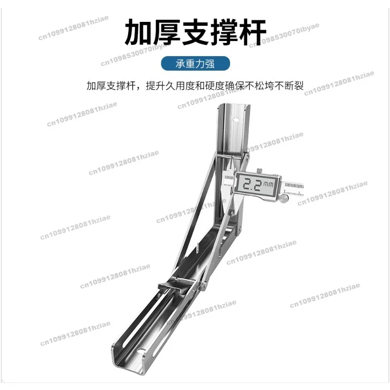 

304 Stainless Steel Wall Collapsible Retractable Baffle Rack Tripod Laminate Bracket Right Angle Bracket