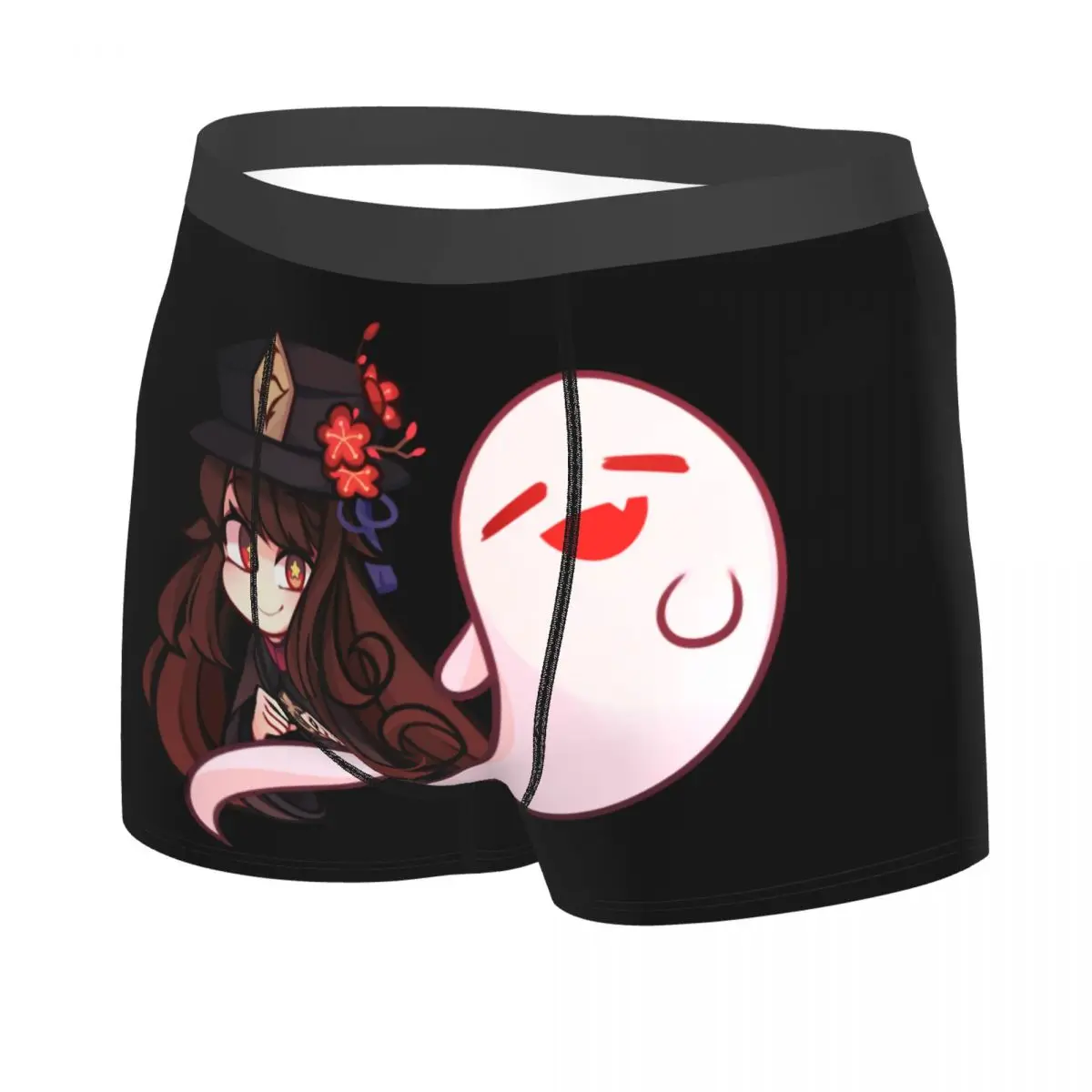 Male Cool Hu Tao Ghost Genshin Impact Underwear Boxer Briefs Men Breathbale Shorts Underpants