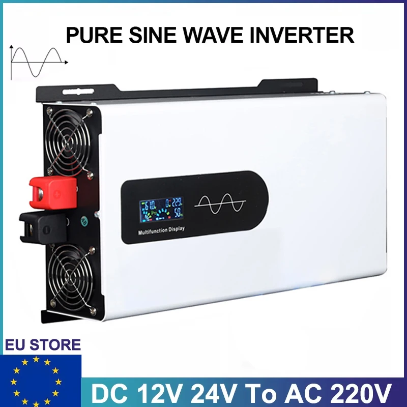 Pure Sine Wave Inverter Power Inverter 5200W DC 12V To AC 220V 230V 50HZ Continuous Power 2600W Suitable For Home And RV