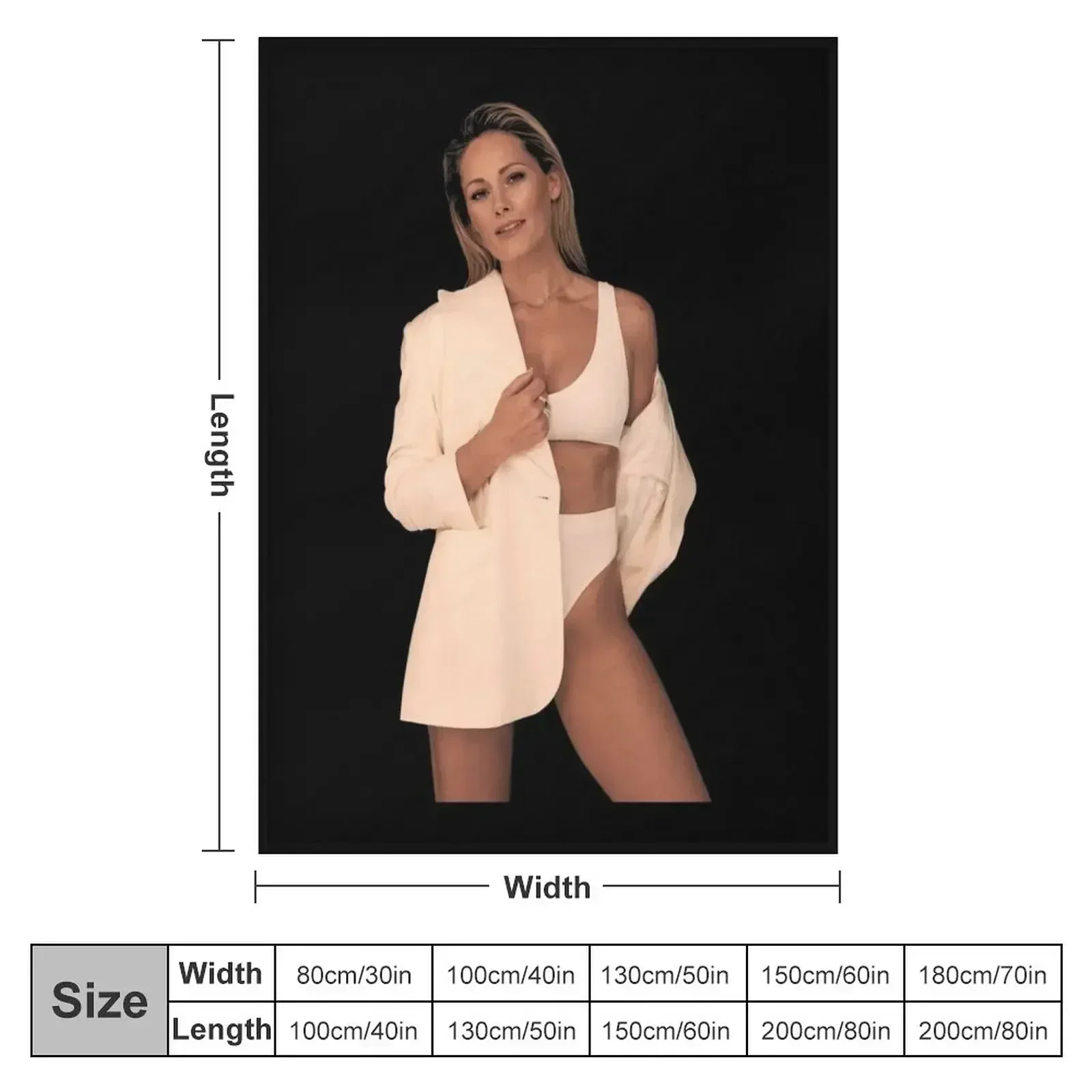 Helene Fischer - Shoot With Sexy Blazer Throw Blanket Warm Decorative Sofa anime Summer Beddings Blankets