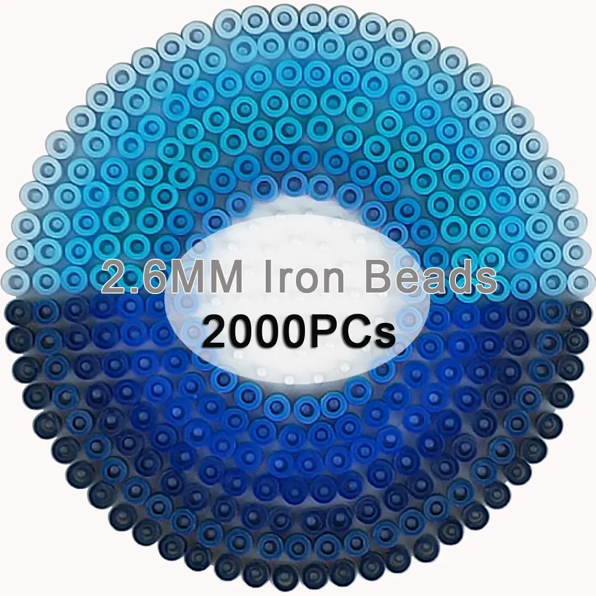 

2.6mm Mini Iron Beads 2000PCS Pixel Art Blue Colors Fuse Beads for Kids Gift Hama Beads Diy Puzzles High Quality