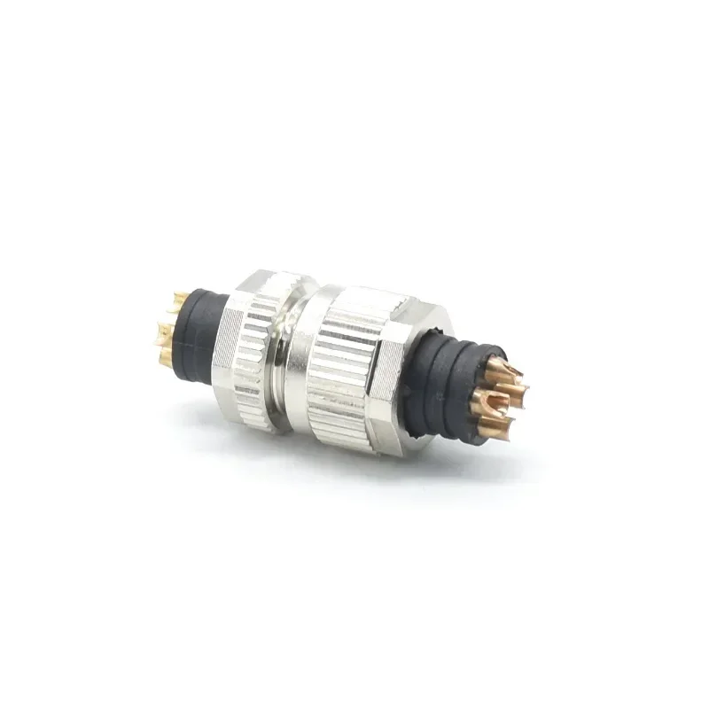 3+PE High Current Plug Adapter Waterproof Pin Plug Connector M12 S - coded Motor Power Supply Line Use Connector