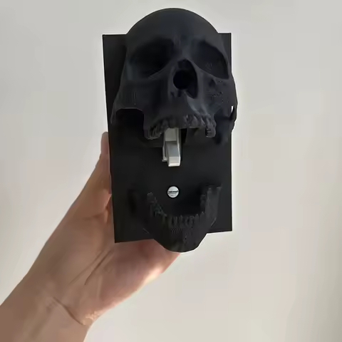 Funny Skeleton Switch Panel Cover 3D Printed Skull Light Switch Plate Scary Home Decorative Ornaments